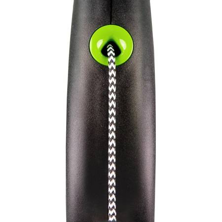 Flexi Black Design Smycz automatyczna Linka Medium 5m czarno-zielona