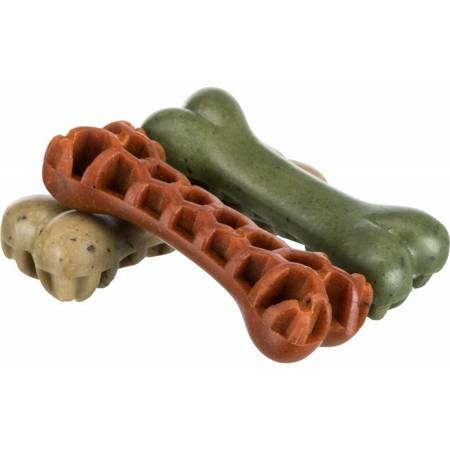 Wegetariańska kość z wodorostami dla psów Denta Fun Veggie Honey Comb Bone 8,5cm 60 sztuk
