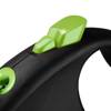 Flexi Black Design Smycz automatyczna Linka XS 3m czarno-zielona